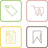 tag and cart Icon vector