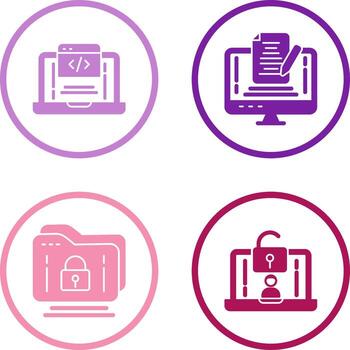 Coding and Note Icon vector