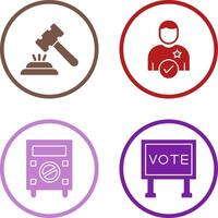 Gavel and Candidate Icon vector