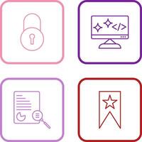 Closed Access and Clean Code Icon vector