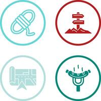 Direction and Rope Icon vector