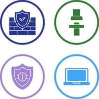 Firewall and Seat Icon vector