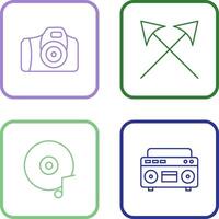 Camera and Arrows Icon vector