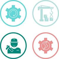 Upgrade and Robotic Arm Icon vector