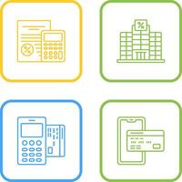 Tax and Building Icon vector