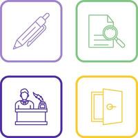 Pen and search Icon vector