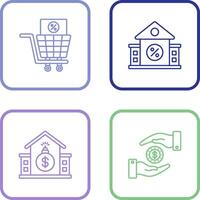 compras impuesto y inmuebles icono vector