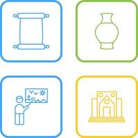 Scroll of Paper and Antique Icon vector