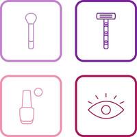 Brush and Razor Icon vector