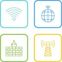 Signal on User and global Signals Icon vector