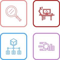 Search and Workspace Icon vector