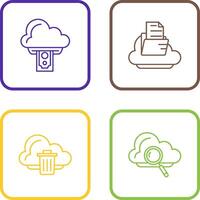 Cloud Computing and Cloud Icon vector