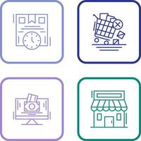 Time is Money and Offer End Icon vector