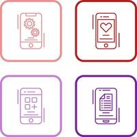 Setting and Favourite Icon vector