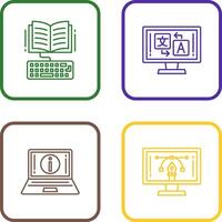 Study and Language Icon vector