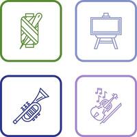 Needle and Easel Icon vector