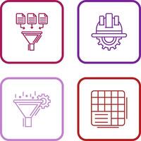 Data Collection and Engineering Icon vector