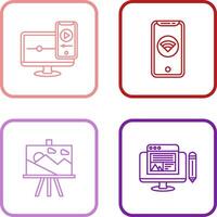 WIFI and Responsive Icon vector