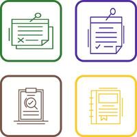 Note and Note Icon vector