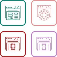 Dashboard and Browser Icon vector