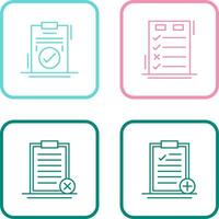 Today to Done Check List and Checkmark Icon vector