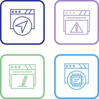 Navigation and Alert Icon vector