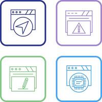 Navigation and Alert Icon vector