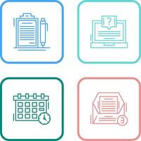 Contract and Question Icon vector