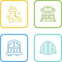 Snowshoes and Truck Icon vector