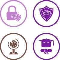 Secure and Education Icon vector