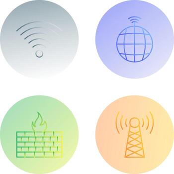 señal en usuario y global señales icono vector