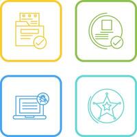 File Protection and Guarantee Icon vector