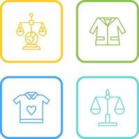 International Law and Suit Icon vector