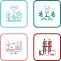 Wheat and Sprinkler Icon vector