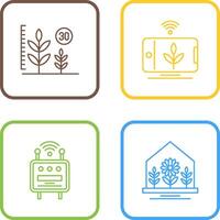 Growth and Device Icon vector