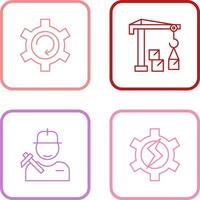 Upgrade and Robotic Arm Icon vector