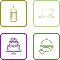 Sauce and Tea Icon vector