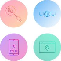 organic search and networks Icon vector