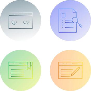 clean code and case study Icon vector