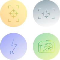 focus vertical and focus horizontal Icon vector