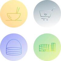 food and cancel order Icon vector