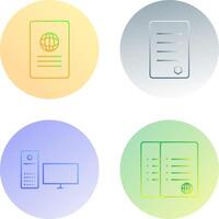 global report and reports Icon vector