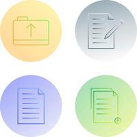 folder and edit document Icon vector