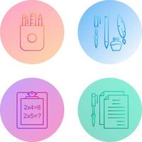 Stationery and Writing Equipment Icon vector