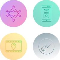 Networks and Mobile Applications Icon vector