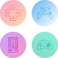 Direction Key and Gaming Control Icon vector