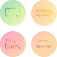 Truck and Bus Icon vector