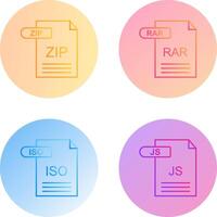 ZIP and RAR Icon vector