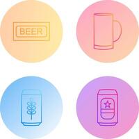 Beer Sign and Beer Mug Icon vector