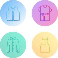 Swimming Vest and Accessory Icon vector